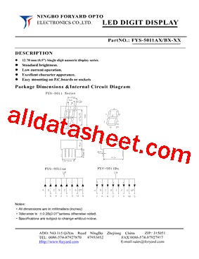 FYS-5011AX-2型号图片