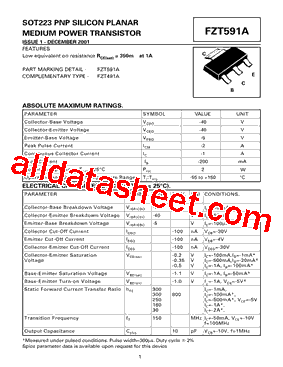 FZT591ATA型号图片