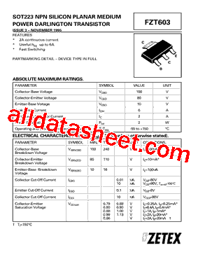 FZT603TA-CUTTAPE型号图片
