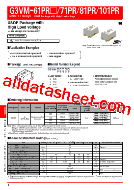 G3VM-101PR(TR05)型号图片