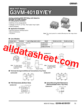 G3VM-401EYTR型号图片