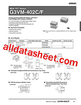 G3VM-402FTR型号图片