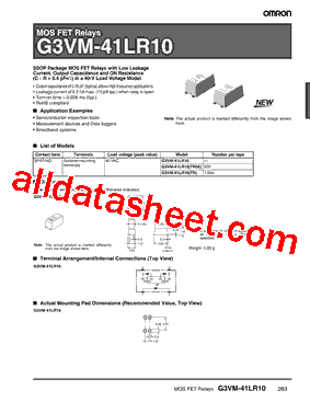 G3VM-41LR10-TR05型号图片