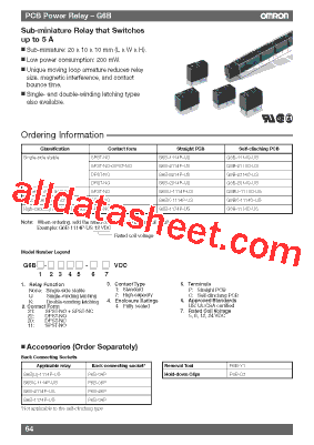 G6BK-1114CUS24VDC型号图片