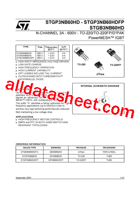 GB3NB60HD型号图片