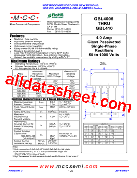 GBL4005型号图片