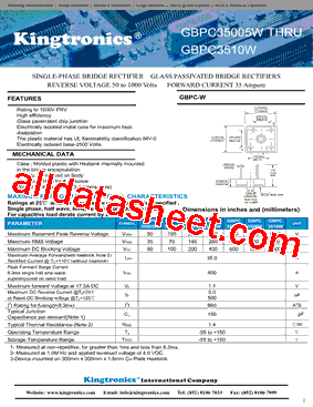 GBPC35005W-GBPC3510W型号图片