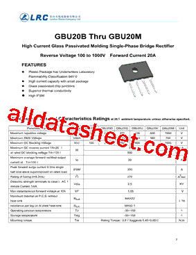 GBU20D型号图片