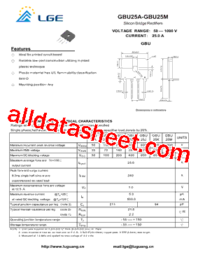 GBU25D型号图片