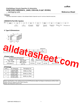 GCM1555C1H8R2DA16型号图片