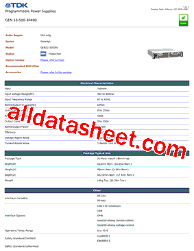 GEN10-500-3P480型号图片