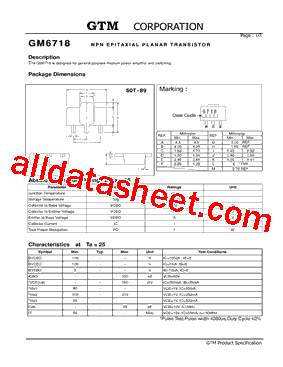 GM6718N型号图片