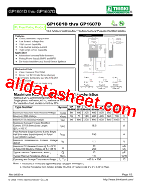 GP1603D型号图片