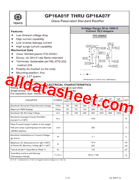 GP16A01F型号图片