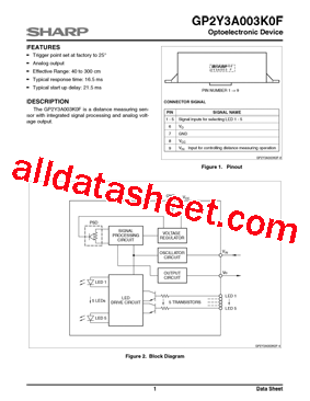 GP2Y3A003K0F型号图片