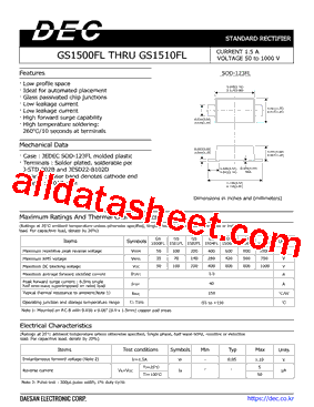 GS1506FL型号图片