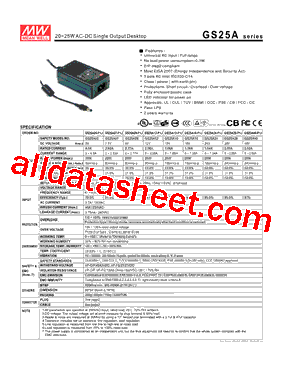 GS25A18型号图片