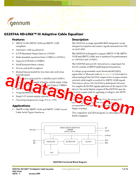 GS2974ACNTE3Z型号图片