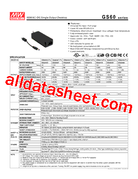 GS60A05-P1J型号图片