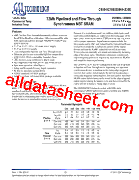 GS8644Z36GE-225型号图片