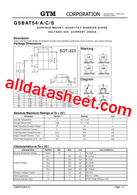 GSBAT54型号图片