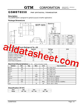 GSMBT8550型号图片