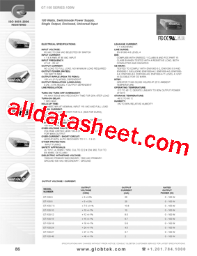 GT-100-5型号图片