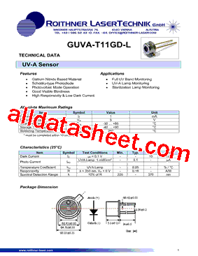 GUVA-T11GD-L型号图片