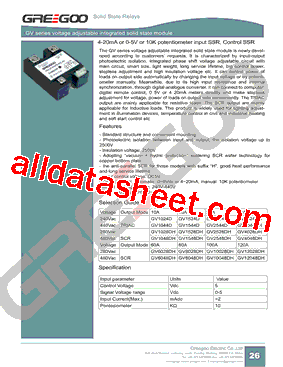 GV1544D型号图片