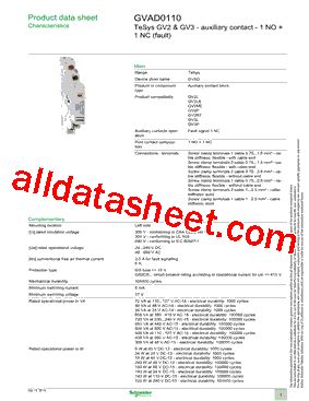 GVAD0110型号图片