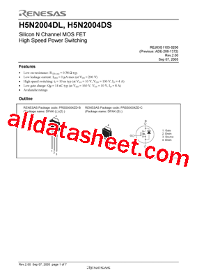 H5N2004DSTL-E型号图片