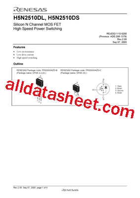 H5N2510DL型号图片