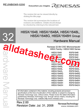 H8SX1642型号图片