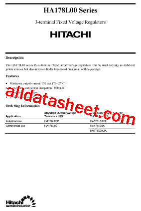 HA178L00UA型号图片