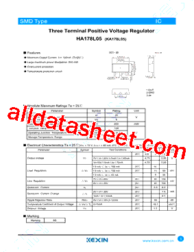 HA178L05UA型号图片