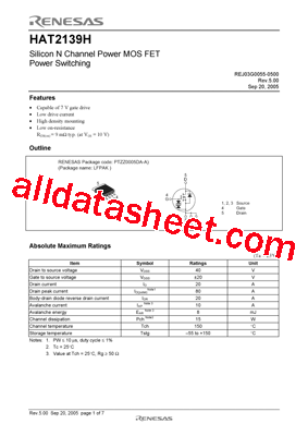 HAT2139H型号图片