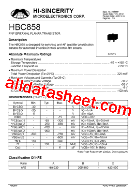 HBC858型号图片