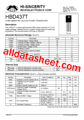 HBD437T型号图片