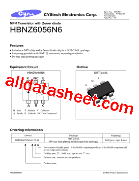 HBNZ6056N6-0-T1-G型号图片