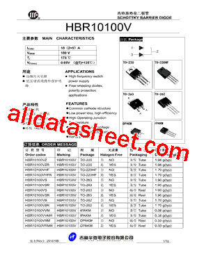 HBR10100VVM型号图片