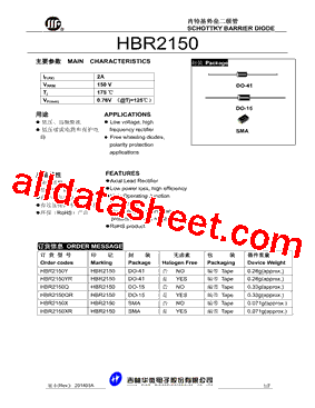 HBR2150X型号图片