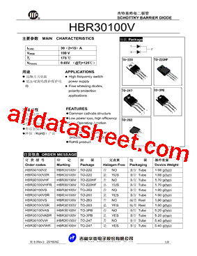 HBR30100VS型号图片