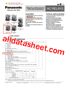 HC2-H-AC240V-F型号图片