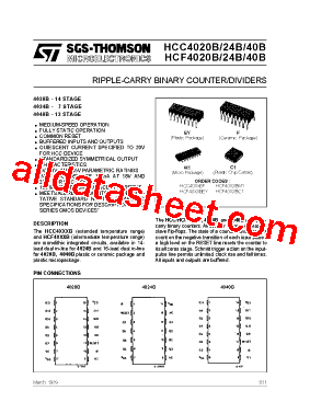 HCF4020BE型号图片