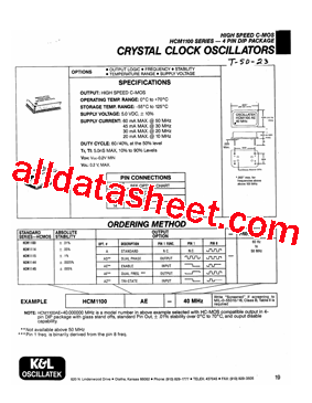 HCM1100AF型号图片