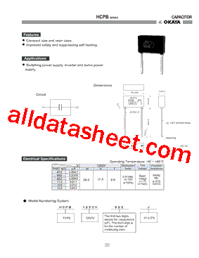 HCPB1250V822J型号图片