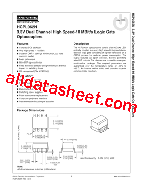 HCPL062NR2型号图片