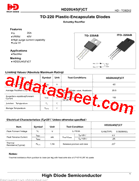 HD20U45-F-CT型号图片