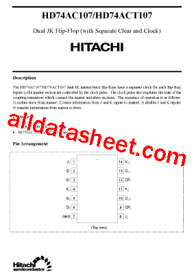 HD74ACT107型号图片