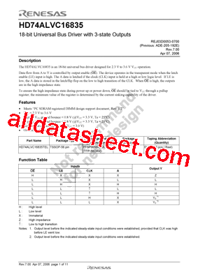 HD74ALVC16835TEL型号图片